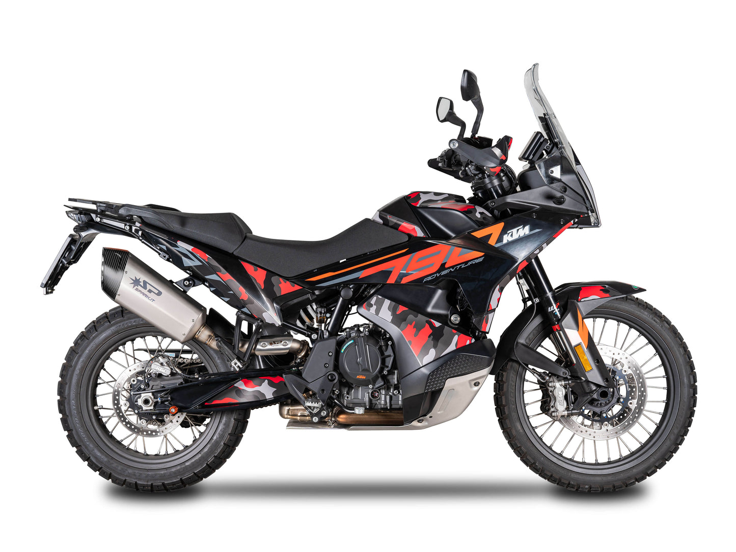 SPARK GHU0601 KTM 790 Adventure / 890 Adventure R (2021+) Titanium Full Exhaust System "Fighter EVO" (EU Homologated)