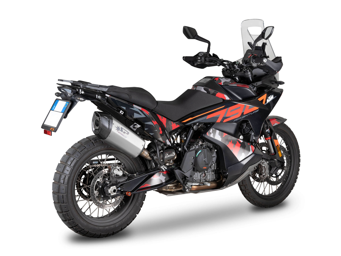 SPARK GHU0601 KTM 790 Adventure / 890 Adventure R (2021+) Titanium Full Exhaust System "Fighter EVO" (EU Homologated)