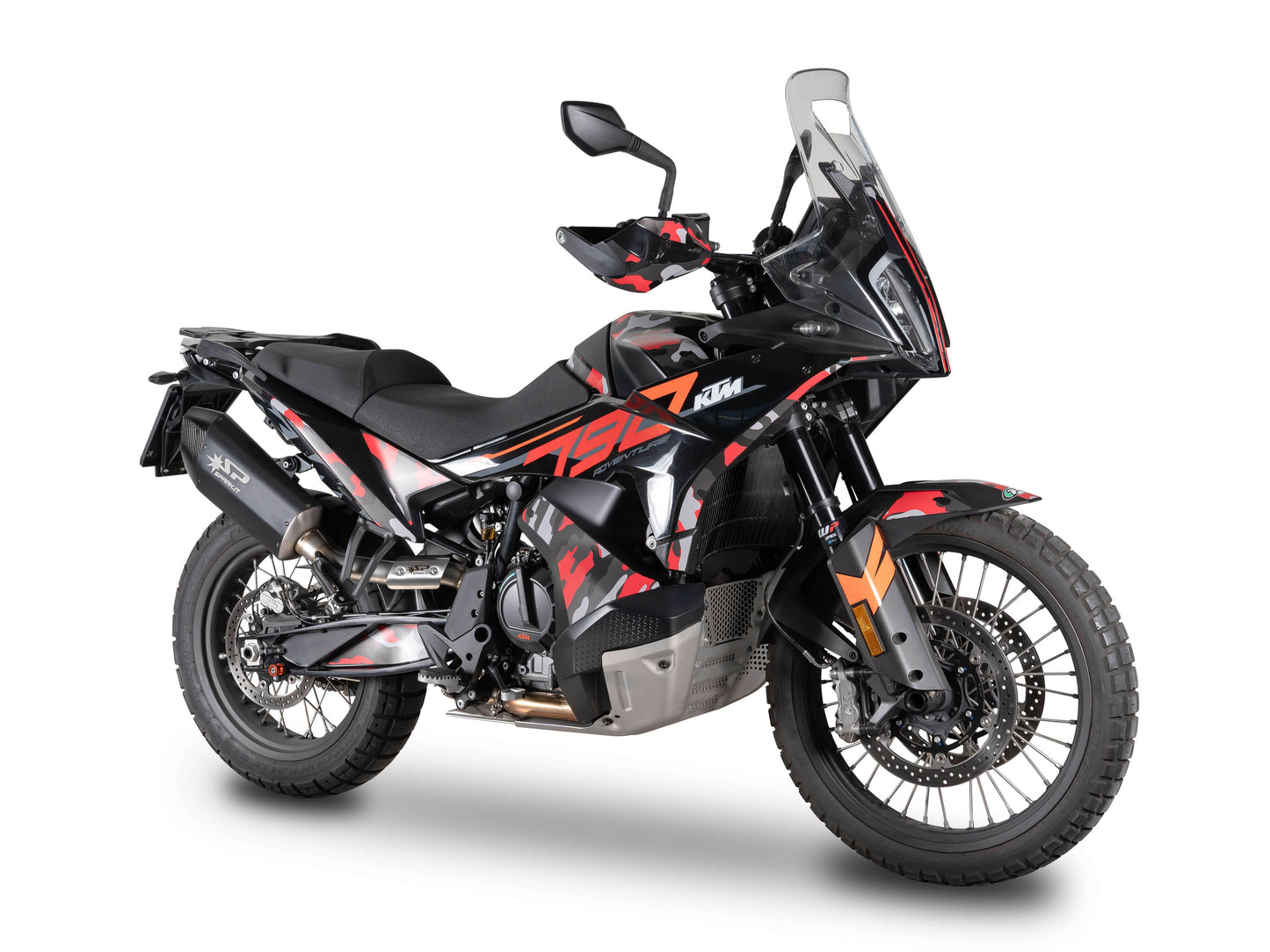 SPARK GHU0601 KTM 790 Adventure / 890 Adventure R (2021+) Black Series Full Exhaust System "Fighter EVO" (EU Homologated)