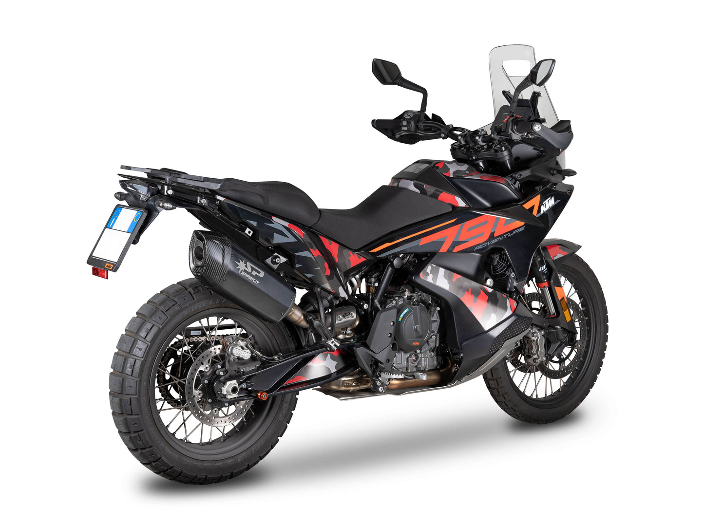 SPARK GHU0601 KTM 790 Adventure / 890 Adventure R (2021+) Black Series Full Exhaust System "Fighter EVO" (EU Homologated)