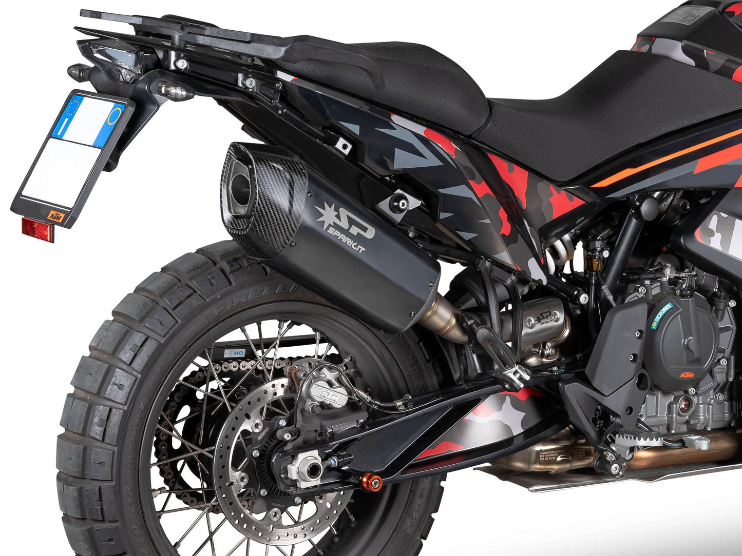 SPARK GHU0601 KTM 790 Adventure / 890 Adventure R (2021+) Black Series Full Exhaust System "Fighter EVO" (EU Homologated)