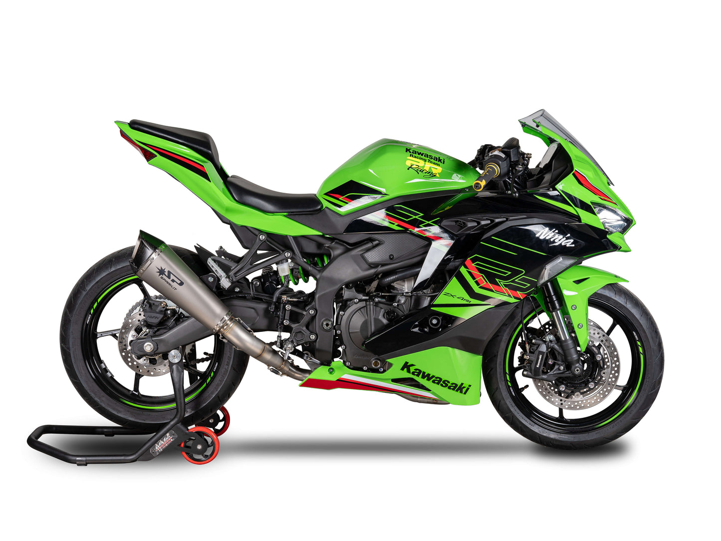 SPARK GKA8850 + SKIT116 Kawasaki ZX-4RR (2024+) Titanium Full Exhaust System "Konix EVO" (racing)