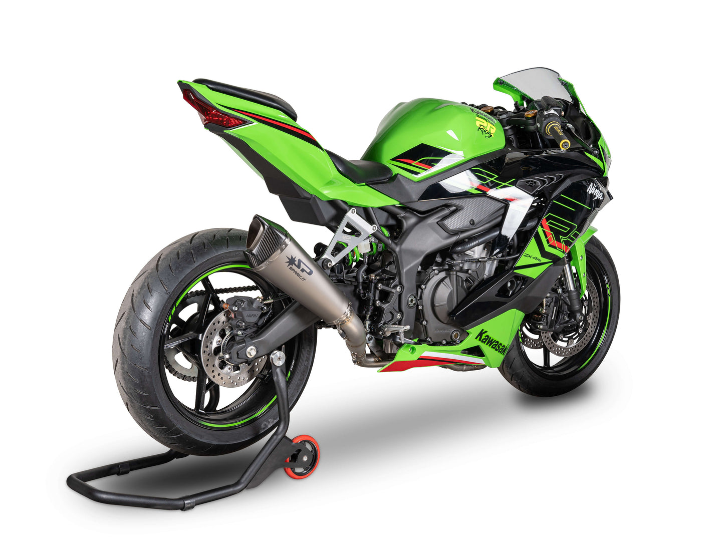 SPARK GKA8850 + SKIT116 Kawasaki ZX-4RR (2024+) Titanium Full Exhaust System "Konix EVO" (racing)