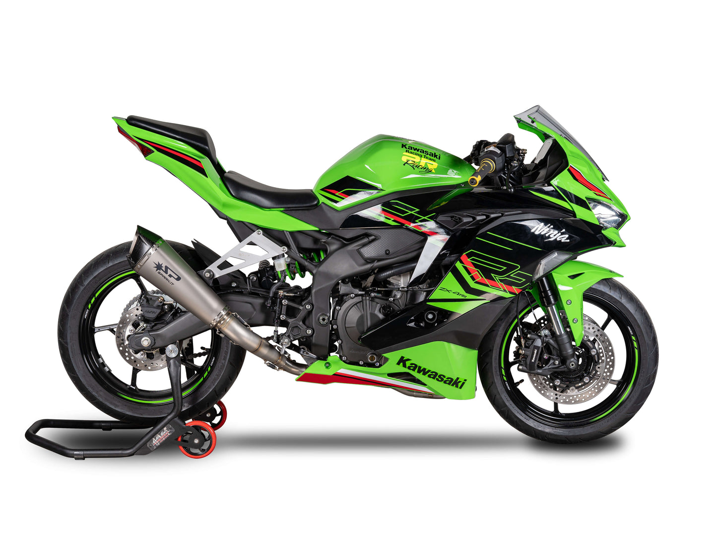 SPARK GKA8850 + SKIT116 Kawasaki ZX-4RR (2024+) Titanium Full Exhaust System "Konix EVO" (racing)