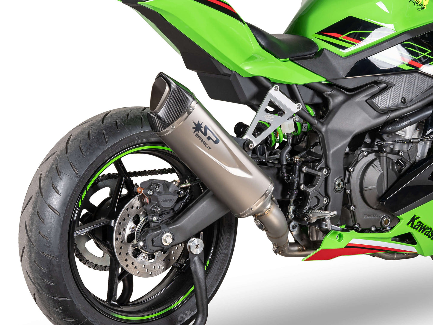 SPARK GKA8852 + SKIT118 Kawasaki ZX-4RR (2024+) Titanium Full Exhaust System "Force EVO" (EU Homologated)