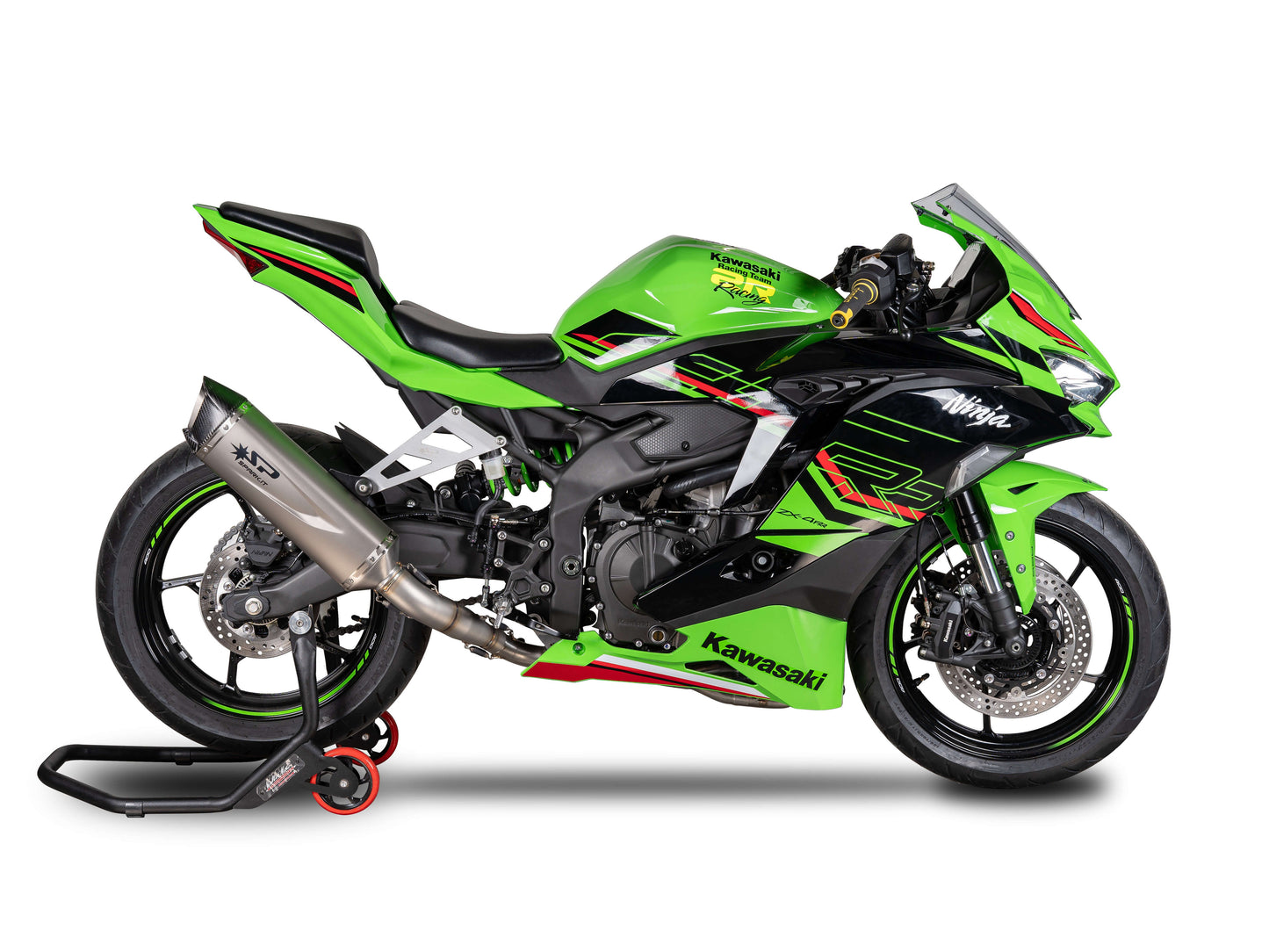 SPARK GKA8852 + SKIT118 Kawasaki ZX-4RR (2024+) Titanium Full Exhaust System "Force EVO" (EU Homologated)