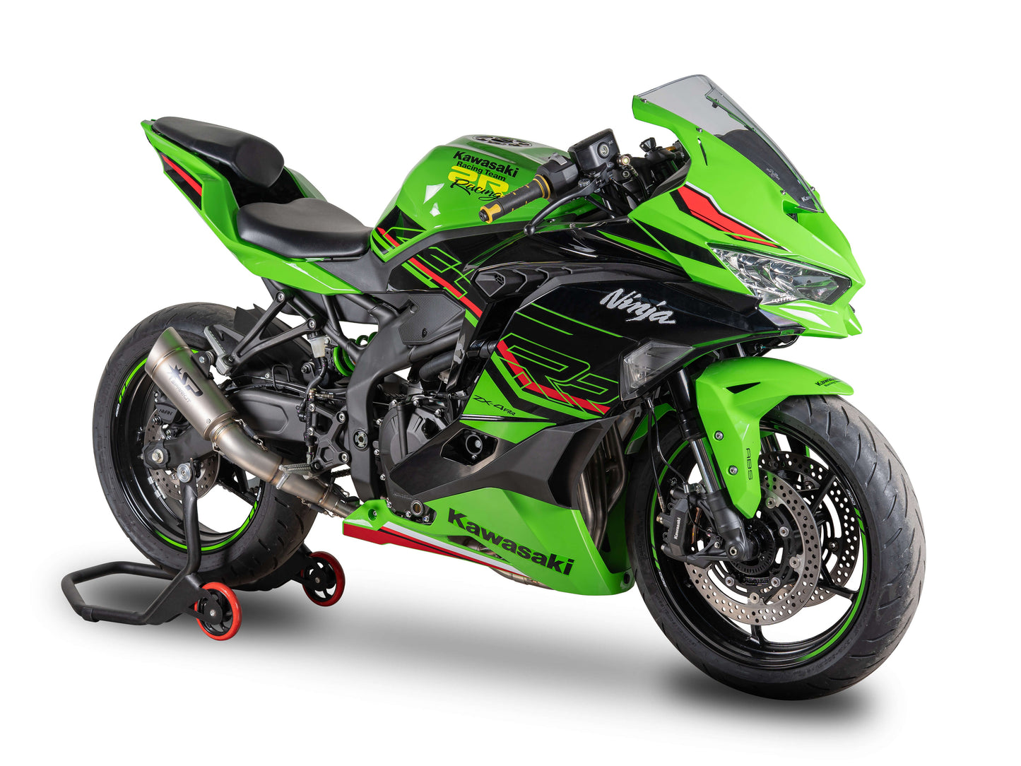 SPARK GKA8851 + SKIT117 Kawasaki ZX-4RR (2024+) Titanium Full Exhaust System "Grid-O" (racing)