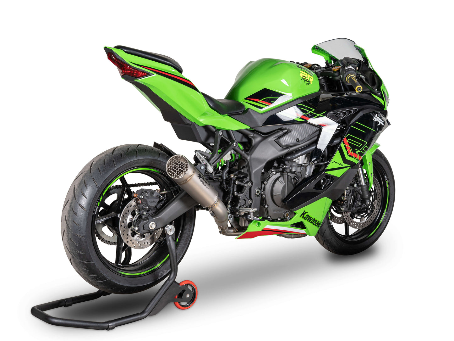 SPARK GKA8851 + SKIT117 Kawasaki ZX-4RR (2024+) Titanium Full Exhaust System "Grid-O" (racing)