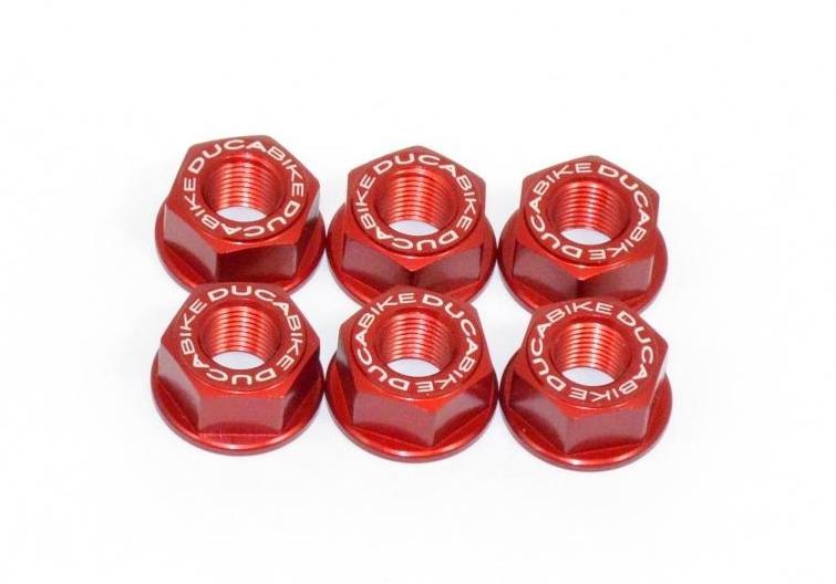 6DSB02 - DUCABIKE Ducati Rear Sprocket Carrier Nuts set – Accessories in the Motodeal Motorcycle Aftermarket Accessories and Parts Online Shop