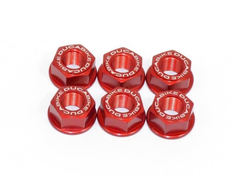 6DSB01 - DUCABIKE Ducati Rear Sprocket Carrier Nuts set (M10x1.0) – Accessories in the Motodeal Motorcycle Aftermarket Accessories and Parts Online Shop