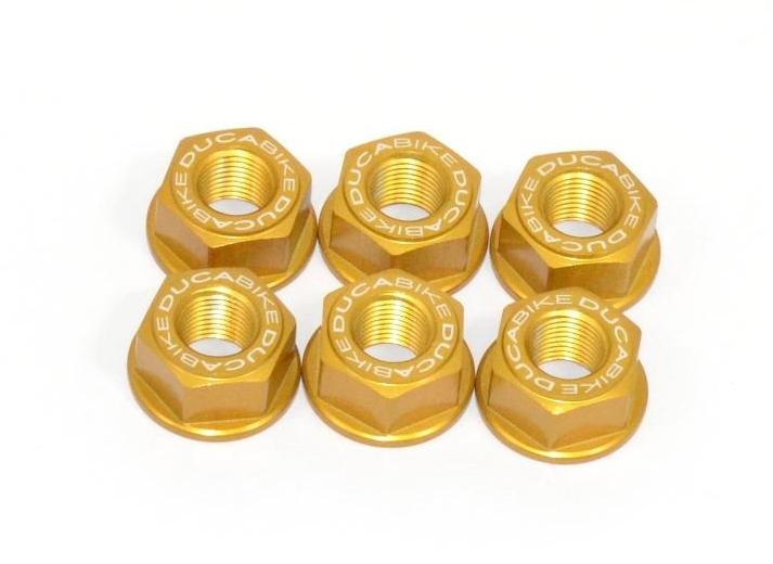 6DSB01 - DUCABIKE Ducati Rear Sprocket Carrier Nuts set (M10x1.0) – Accessories in the Motodeal Motorcycle Aftermarket Accessories and Parts Online Shop