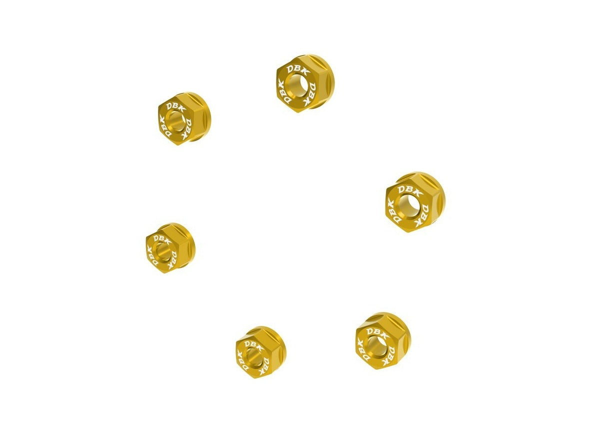 6DSB04 - DBK Triumph Speed Triple 1200 RR / RS (2021+) Rear Sprocket Carrier Nuts (M8 x 1.25) – Accessories in the Motodeal Motorcycle Aftermarket Accessories and Parts Online Shop