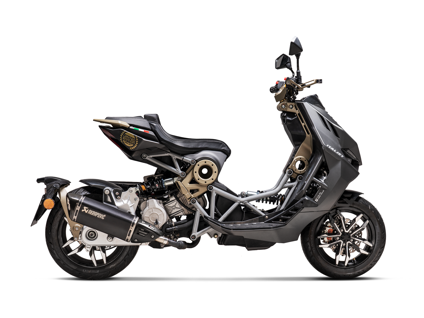 AKRAPOVIC P-HSIT125SO1 Italjet Dragster 300 (2025+) Heat Shield (carbon) – Accessories in the 2WheelsHero Motorcycle Aftermarket Accessories and Parts Online Shop