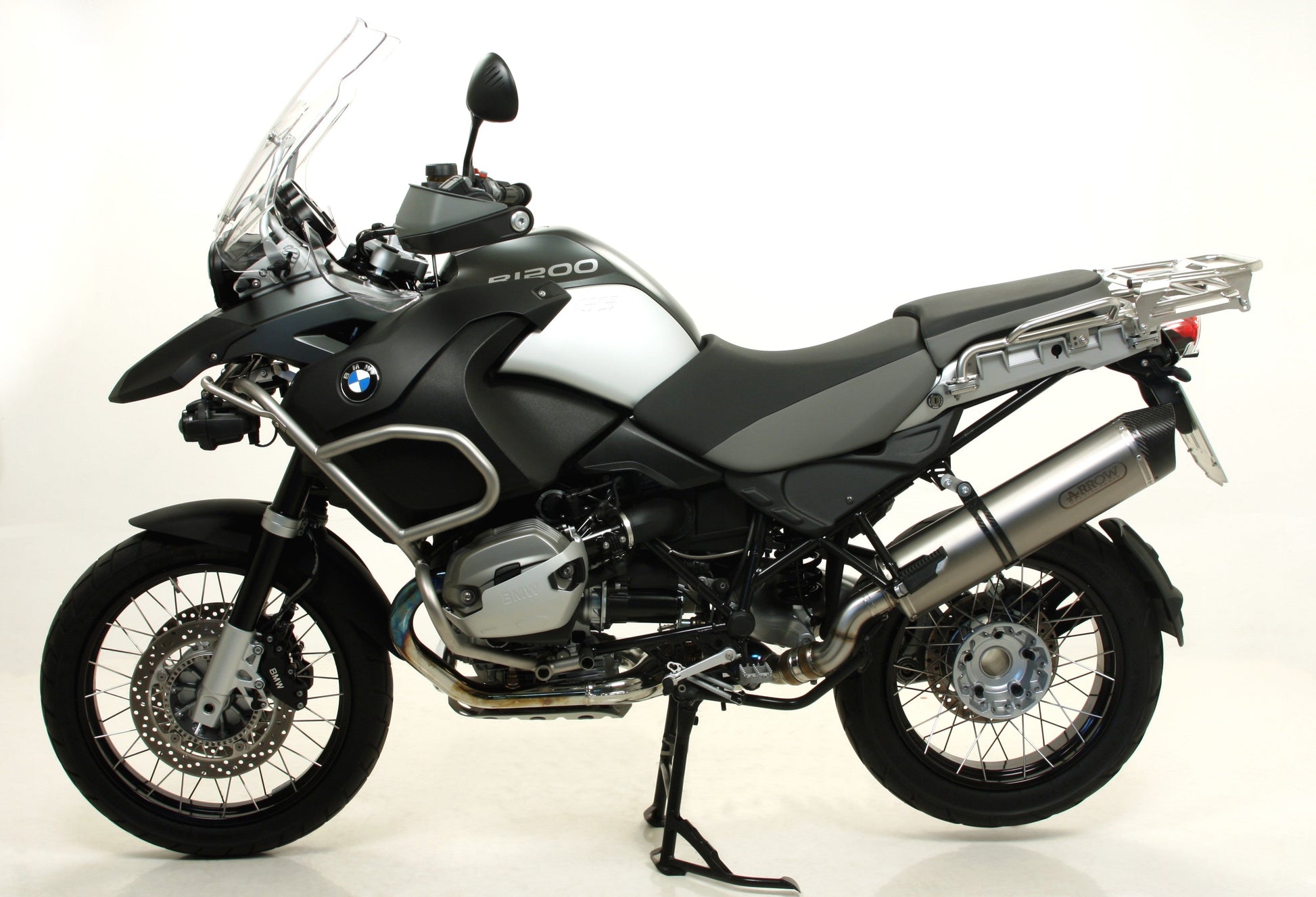 ARROW 71466MI+71689AK BMW R1200GS/Adventure (2010+) Aluminum Slip-on Exhaust "Maxi Race Tech" – Accessories in the 2WheelsHero Motorcycle Aftermarket Accessories and Parts Online Shop