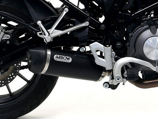 ARROW 71689KZ+71878AKN Benelli TRK 502 (2017+) Dark Aluminum Slip-on Exhaust "Race Tech" – Accessories in the 2WheelsHero Motorcycle Aftermarket Accessories and Parts Online Shop