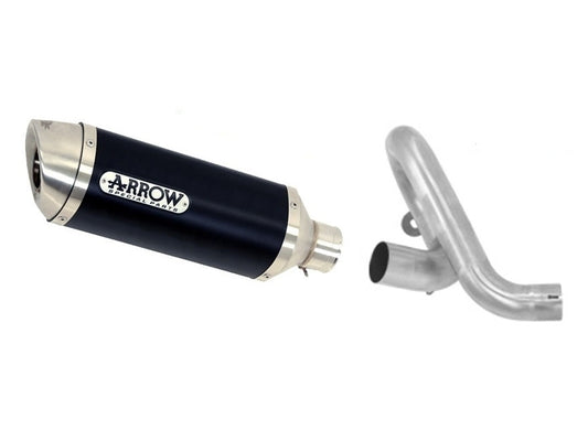 ARROW 71721MI+71827AON Benelli BN302S (2019+) Dark Aluminum Slip-on Exhaust "Thunder" – Accessories in the 2WheelsHero Motorcycle Aftermarket Accessories and Parts Online Shop