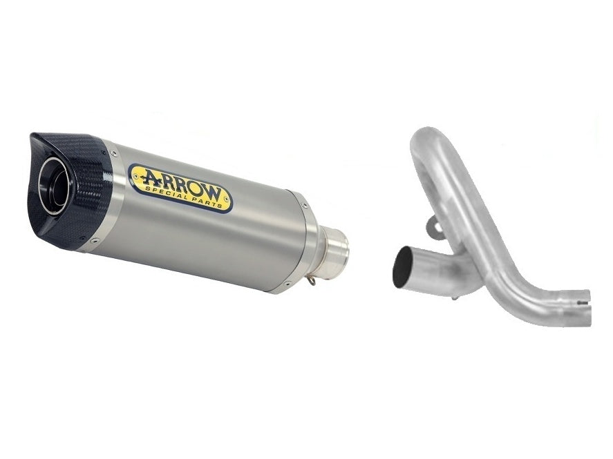 ARROW 71721MI+71827PK Benelli BN302S (2019+) Titanium Slip-on Exhaust "Thunder" – Accessories in the 2WheelsHero Motorcycle Aftermarket Accessories and Parts Online Shop