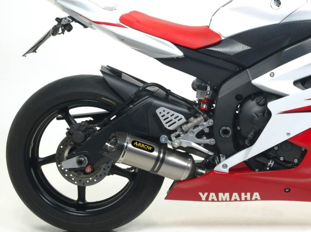 ARROW 71346MI+71701AK Yamaha R6 (2006+) Aluminum Full Exhaust System "Competition Evo Thunder" (racing) – Accessories in the 2WheelsHero Motorcycle Aftermarket Accessories and Parts Online Shop