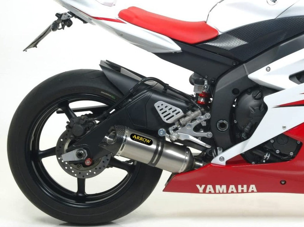 ARROW 71378MI+71701PK Yamaha R6 (2008+) Titanium Full Exhaust System "Competition Evo Thunder" (racing) – Accessories in the 2WheelsHero Motorcycle Aftermarket Accessories and Parts Online Shop