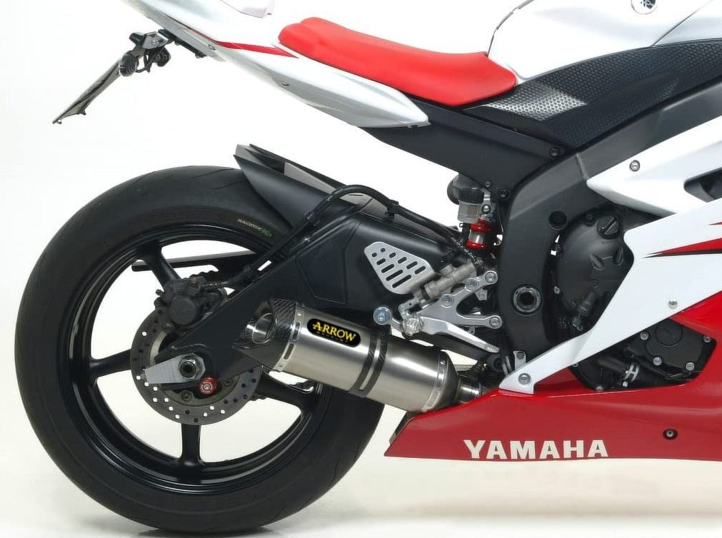 ARROW 71473MI+71701PK Yamaha R6 (2012+) Titanium Full Exhaust System "Competition Evo Thunder" (racing) – Accessories in the 2WheelsHero Motorcycle Aftermarket Accessories and Parts Online Shop