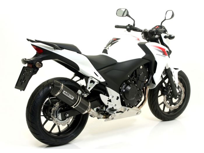 ARROW 71480MI+71804MK Honda CB500F/R (2013+) Carbon Slip-on Exhaust "Race Tech" – Accessories in the 2WheelsHero Motorcycle Aftermarket Accessories and Parts Online Shop