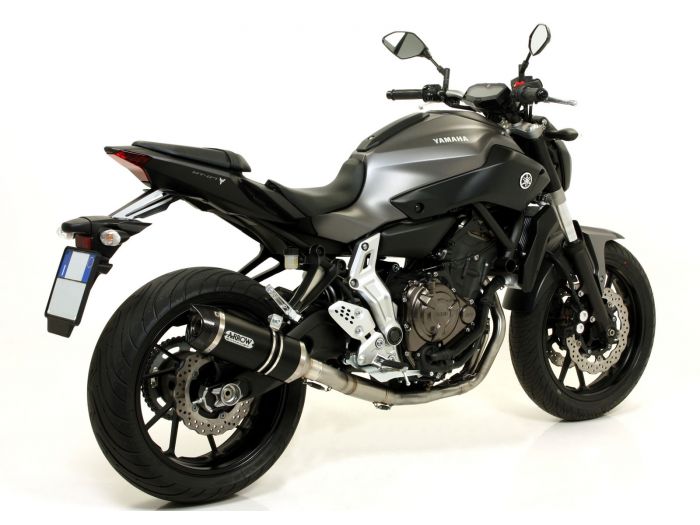 ARROW 71605MI+71817AKN Yamaha MT07 (2014+) Aluminum Full Exhaust System "Competition Evo Thunder" (racing) – Accessories in the 2WheelsHero Motorcycle Aftermarket Accessories and Parts Online Shop