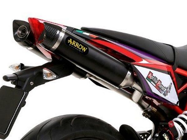 ARROW 71907AKN Aprilia Dorsoduro 750 (2009+) Dark Aluminum Slip-on Exhaust "Thunder" – Accessories in the 2WheelsHero Motorcycle Aftermarket Accessories and Parts Online Shop