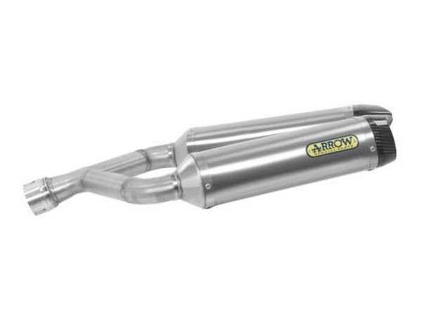 ARROW 71907AK Aprilia Dorsoduro 750 (2009+) Aluminum Slip-on Exhaust "Thunder" – Accessories in the 2WheelsHero Motorcycle Aftermarket Accessories and Parts Online Shop