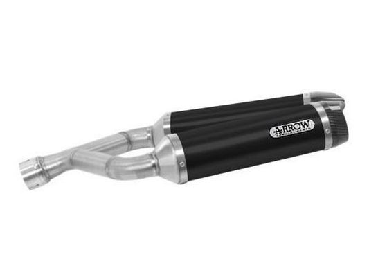 ARROW 71907AKN Aprilia Dorsoduro 900 (2017+) Dark Aluminum Slip-on Exhaust "Thunder" – Accessories in the 2WheelsHero Motorcycle Aftermarket Accessories and Parts Online Shop