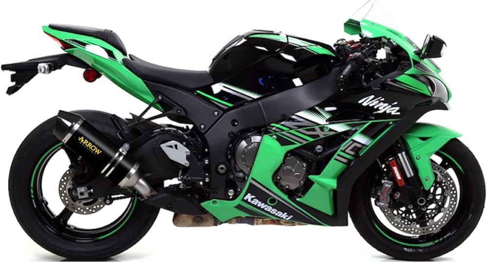 ARROW 71637MI+71841AKN Kawasaki ZX10R (2016+) Dark Aluminum Slip-on Exhaust "Race Tech" – Accessories in the 2WheelsHero Motorcycle Aftermarket Accessories and Parts Online Shop