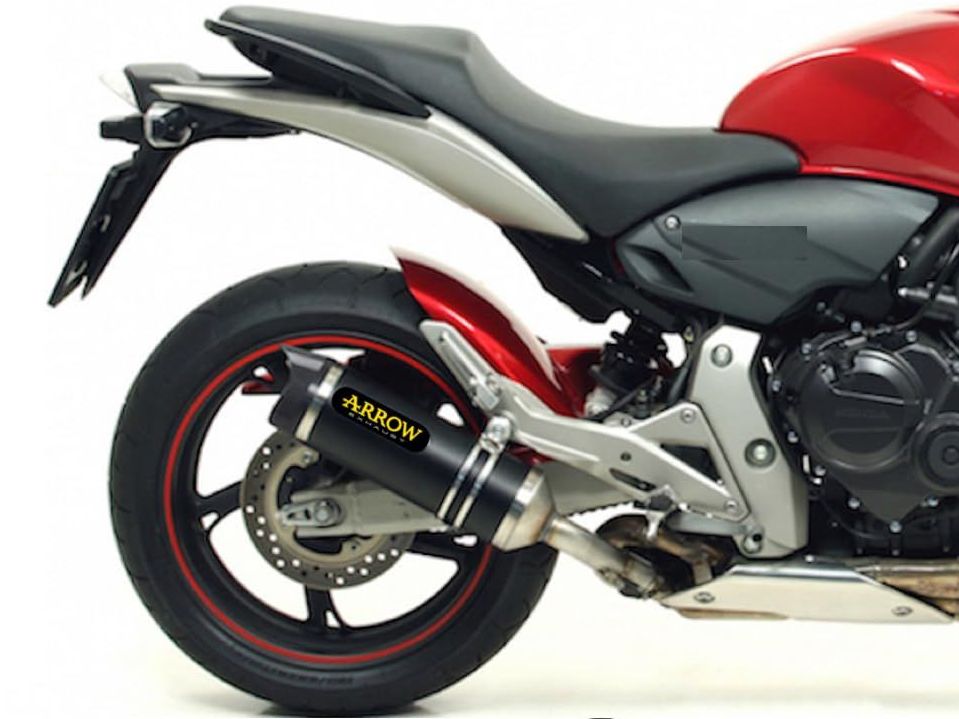 ARROW 71722AKN Honda CB600F Hornet (2007+) Dark Aluminum Slip-on Exhaust "Thunder" – Accessories in the 2WheelsHero Motorcycle Aftermarket Accessories and Parts Online Shop