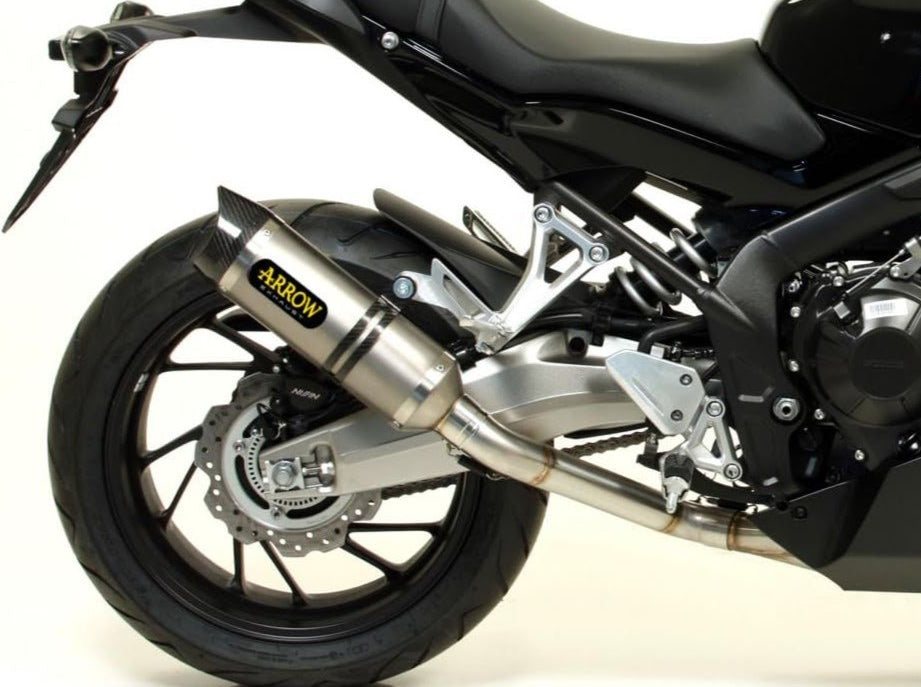 ARROW 71614MI+71821AK Honda CB650F (2014+) Aluminum Full Exhaust System "Competition Evo Thunder" (racing) – Accessories in the 2WheelsHero Motorcycle Aftermarket Accessories and Parts Online Shop