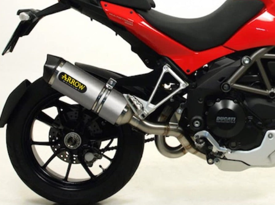 ARROW 71429MI+71768PK Ducati Multistrada 1200 (10/14) Full Exhaust System "Competition Evo Race-Tech" (tinanium; racing) – Accessories in the 2WheelsHero Motorcycle Aftermarket Accessories and Parts Online Shop