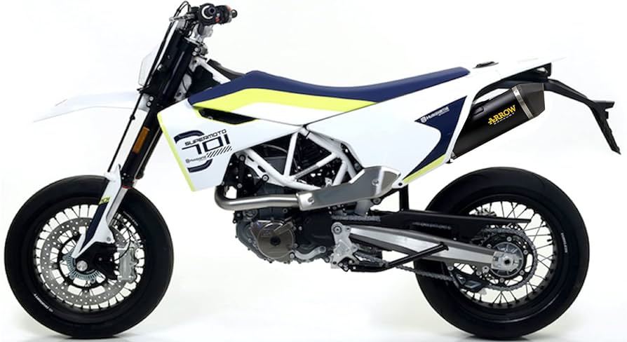 ARROW 72143PD+72623AKN Husqvarna 701 Enduro/Supermoto (2017+) Dark Aluminum Slip-on Exhaust "Race Tech" – Accessories in the 2WheelsHero Motorcycle Aftermarket Accessories and Parts Online Shop