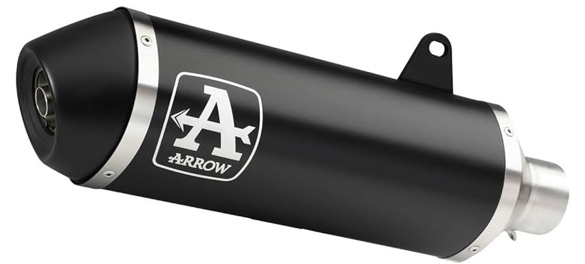 ARROW 53077MI+53530ANN Honda Forza 300 (2018+) Dark Aluminum Slip-on Exhaust "Urban" – Accessories in the 2WheelsHero Motorcycle Aftermarket Accessories and Parts Online Shop