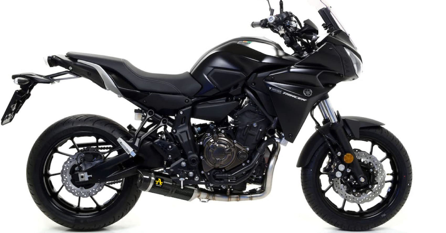 ARROW 71655KZ+71817MK Yamaha MT07 (2014+) Carbon Full Exhaust System "Competition Evo Thunder" – Accessories in the 2WheelsHero Motorcycle Aftermarket Accessories and Parts Online Shop