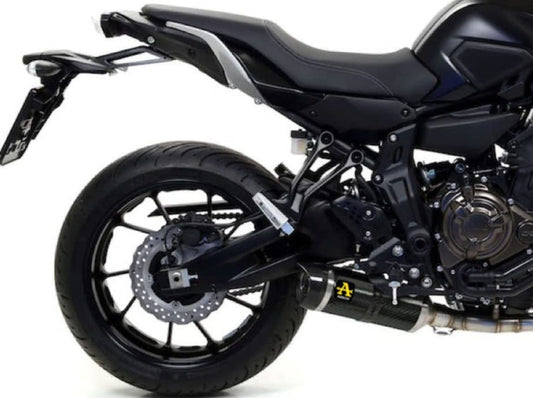 ARROW 71655KZ+71817MK Yamaha MT07 (2014+) Carbon Full Exhaust System "Competition Evo Thunder" – Accessories in the 2WheelsHero Motorcycle Aftermarket Accessories and Parts Online Shop