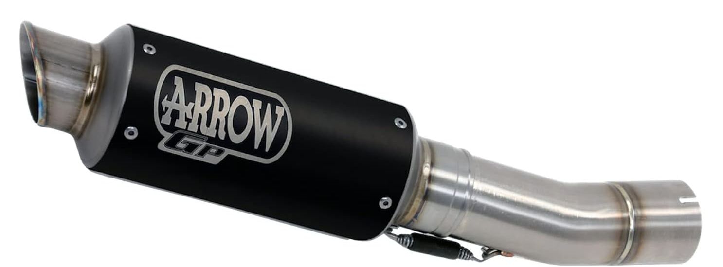 ARROW 71018GPI Kawasaki Ninja 250/300 (2013+) Dark Steel Slip-on Exhaust "GP2" (racing) – Accessories in the 2WheelsHero Motorcycle Aftermarket Accessories and Parts Online Shop