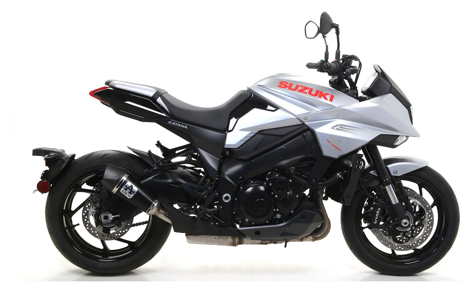 ARROW 71917XKN Suzuki Katana 1000 (2019+) Dark Steel Slip-on Exhaust "X Kone" – Accessories in the 2WheelsHero Motorcycle Aftermarket Accessories and Parts Online Shop