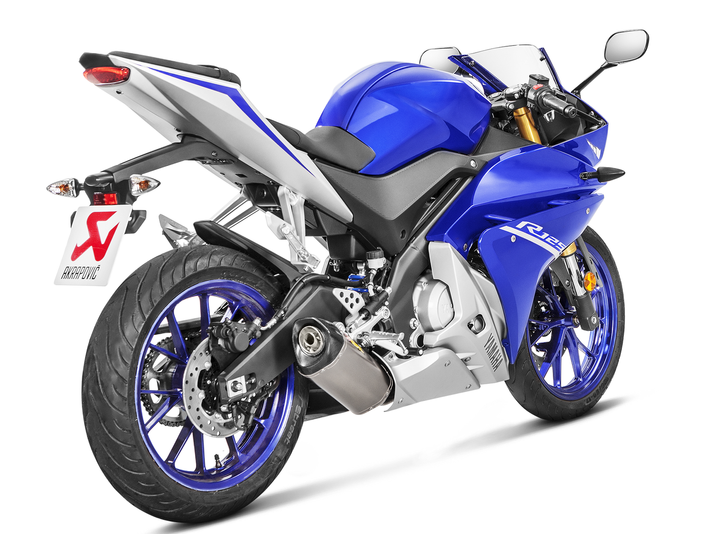 AKRAPOVIC S-Y125R4-HRT Yamaha MT-125 / YZF-R125 (2019+) Exhaust System "Racing Line" (titanium) – Accessories in the 2WheelsHero Motorcycle Aftermarket Accessories and Parts Online Shop