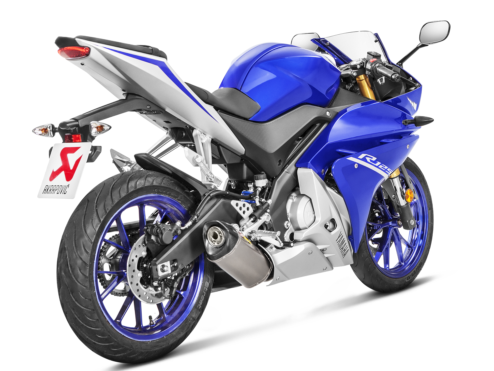 AKRAPOVIC S-Y125R4-HRT Yamaha MT-125 / YZF-R125 (2019+) Exhaust System "Racing Line" (titanium) – Accessories in the 2WheelsHero Motorcycle Aftermarket Accessories and Parts Online Shop