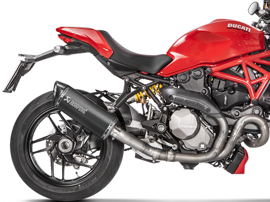 AKRAPOVIC S-D12SO8-RTBL Ducati Monster 1200 / 821 Titanium Slip-on Exhaust – Accessories in the 2WheelsHero Motorcycle Aftermarket Accessories and Parts Online Shop