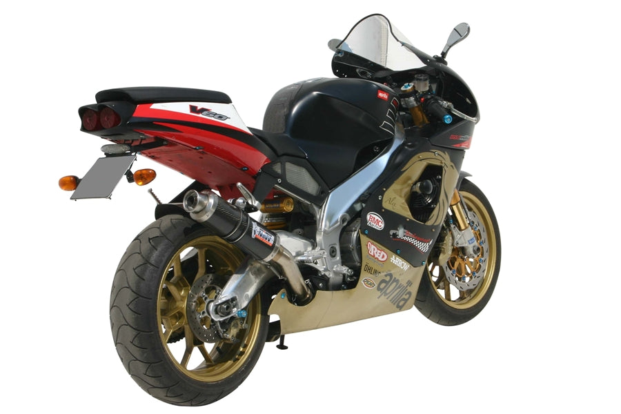 MIVV A.001 Aprilia RSV 1000 (1998 / 2003) Slip-on Exhaust "GP" (carbon; not approved) – Accessories in the 2WheelsHero Motorcycle Aftermarket Accessories and Parts Online Shop