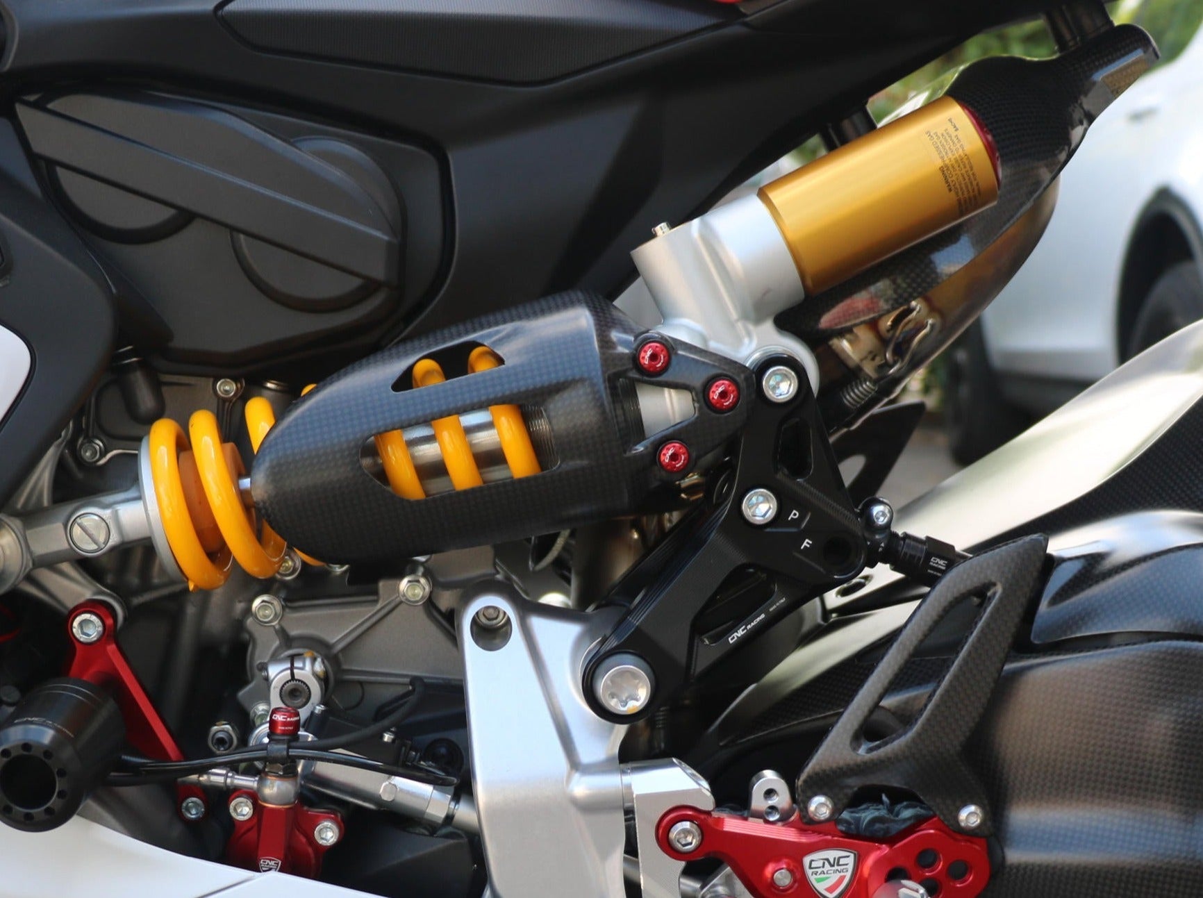 KV397 - CNC RACING Ducati Panigale / Streetfighter V2 Shock Absorber Cover Screws Kit – Accessories in the Motodeal Motorcycle Aftermarket Accessories and Parts Online Shop