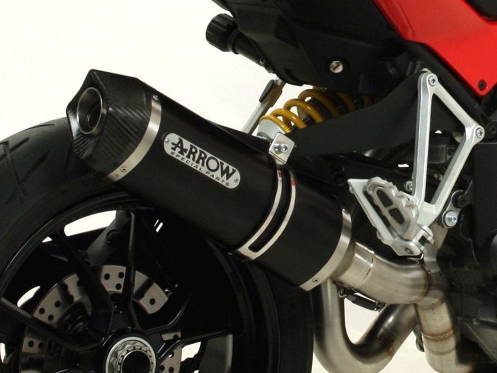 ARROW 71832AKN Ducati Multistrada 1260 (18/20) Slip-on Exhaust "Indy Race" (dark aluminum) – Accessories in the 2WheelsHero Motorcycle Aftermarket Accessories and Parts Online Shop