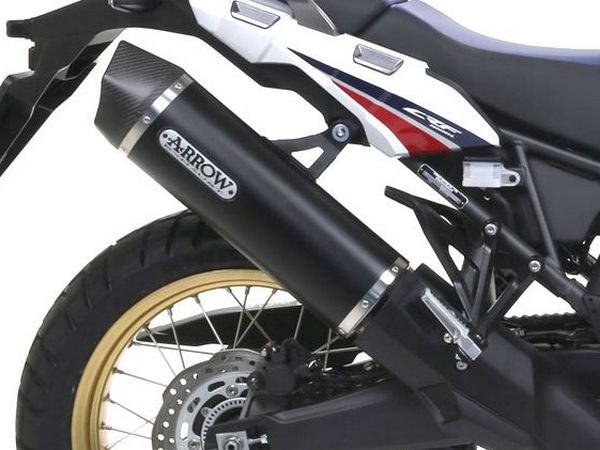 ARROW 72621AKN Honda Africa Twin Adventure Sport (2018+) Dark Aluminum Slip-on Exhaust "Maxi Race Tech" – Accessories in the 2WheelsHero Motorcycle Aftermarket Accessories and Parts Online Shop