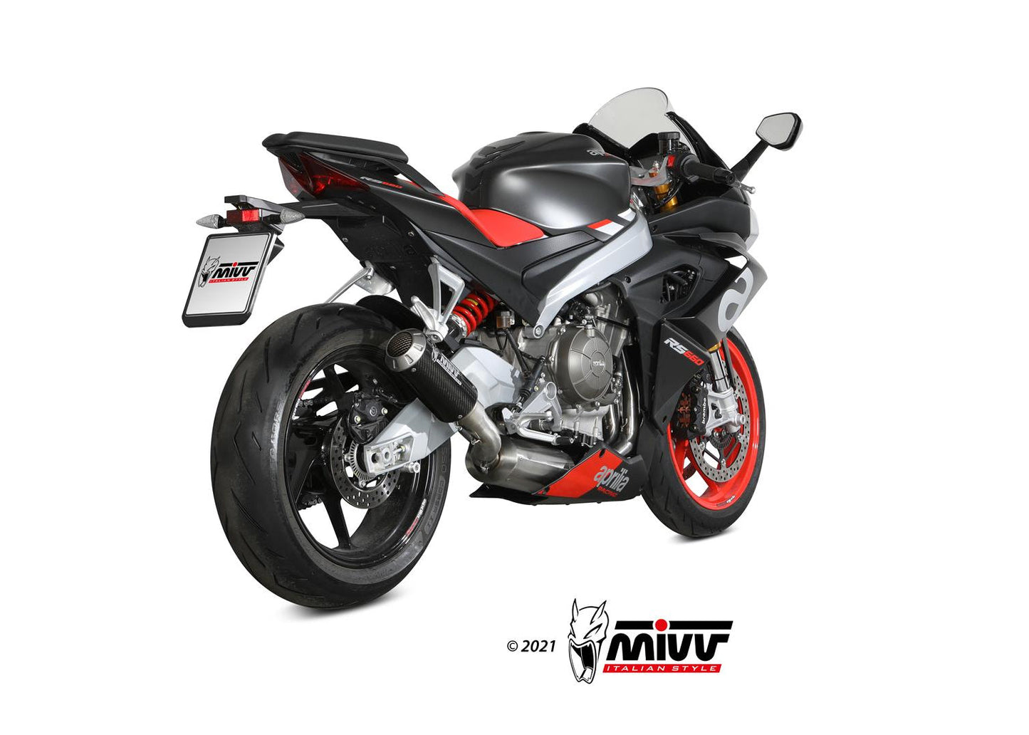 MIVV A.013 Aprilia RS660 (2020+) Full System Steel High Exhaust "MK3" (carbon; not approved) – Accessories in the 2WheelsHero Motorcycle Aftermarket Accessories and Parts Online Shop