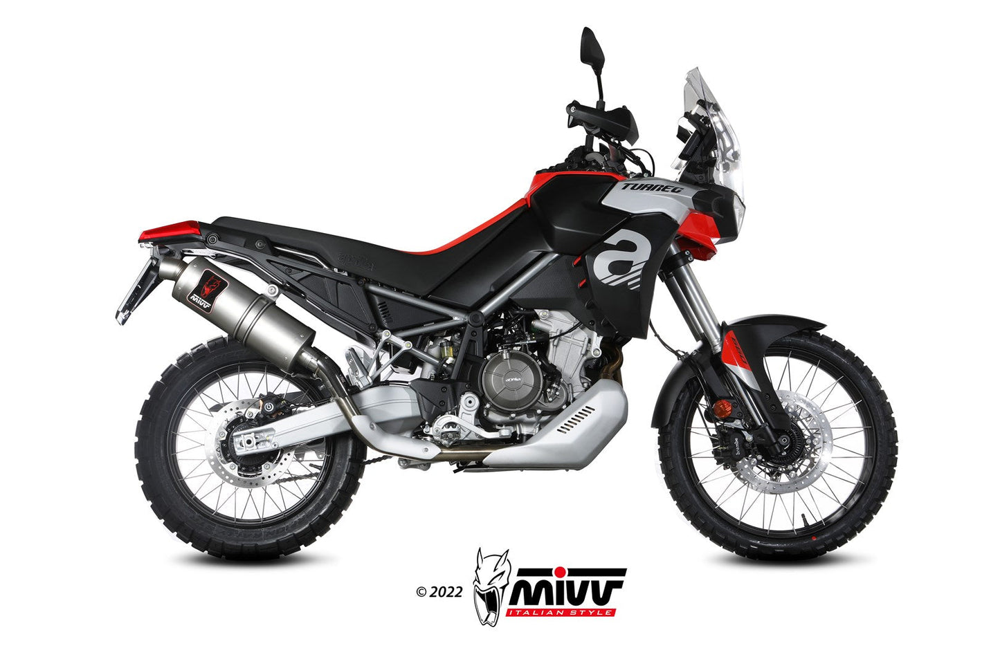 MIVV A.017 Aprilia Tuareg 660 (2022+) Slip-on Exhaust "Dakar" (stainless steel; approved) – Accessories in the 2WheelsHero Motorcycle Aftermarket Accessories and Parts Online Shop