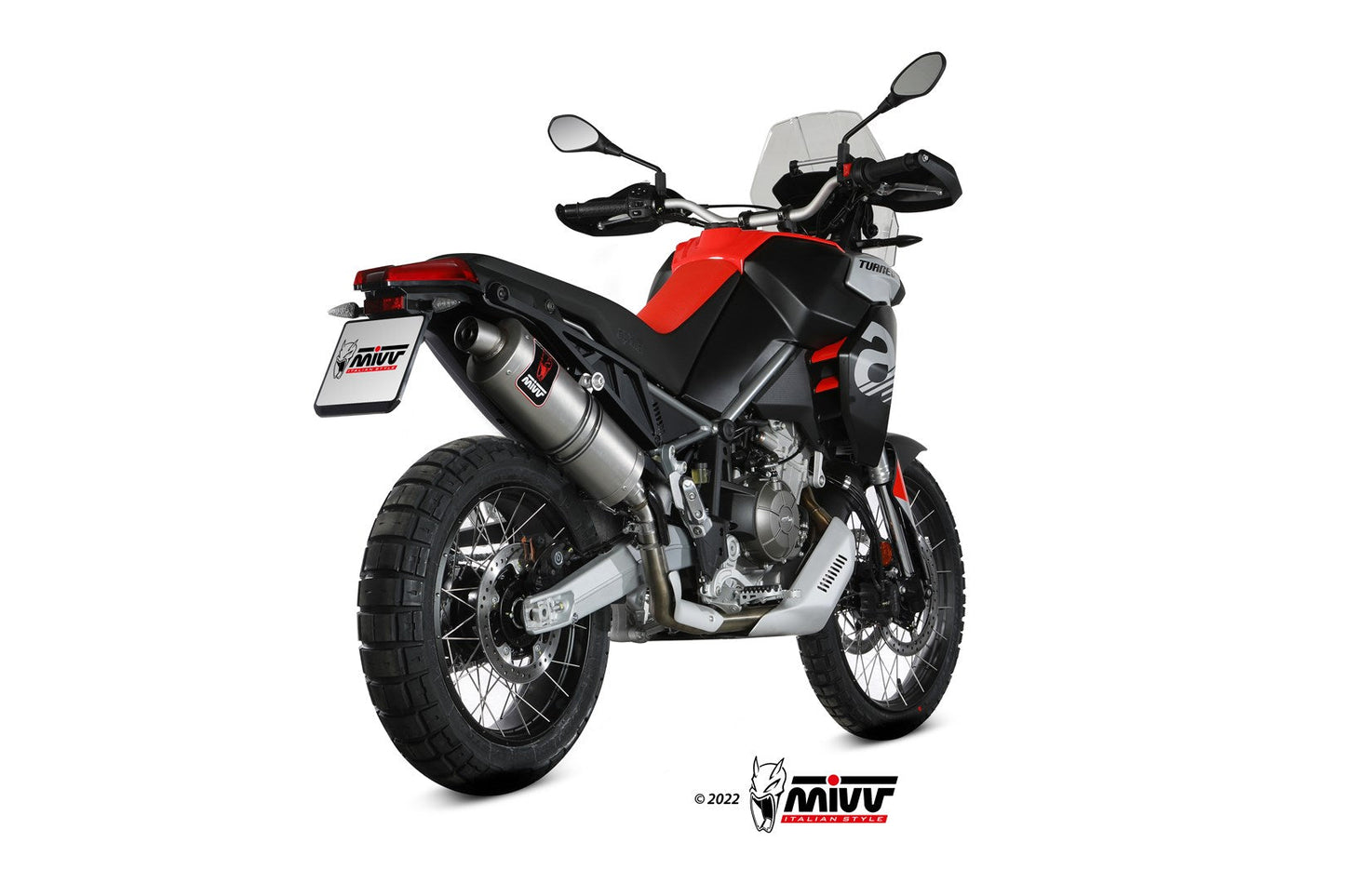 MIVV A.017 Aprilia Tuareg 660 (2022+) Slip-on Exhaust "Dakar" (stainless steel; approved) – Accessories in the 2WheelsHero Motorcycle Aftermarket Accessories and Parts Online Shop