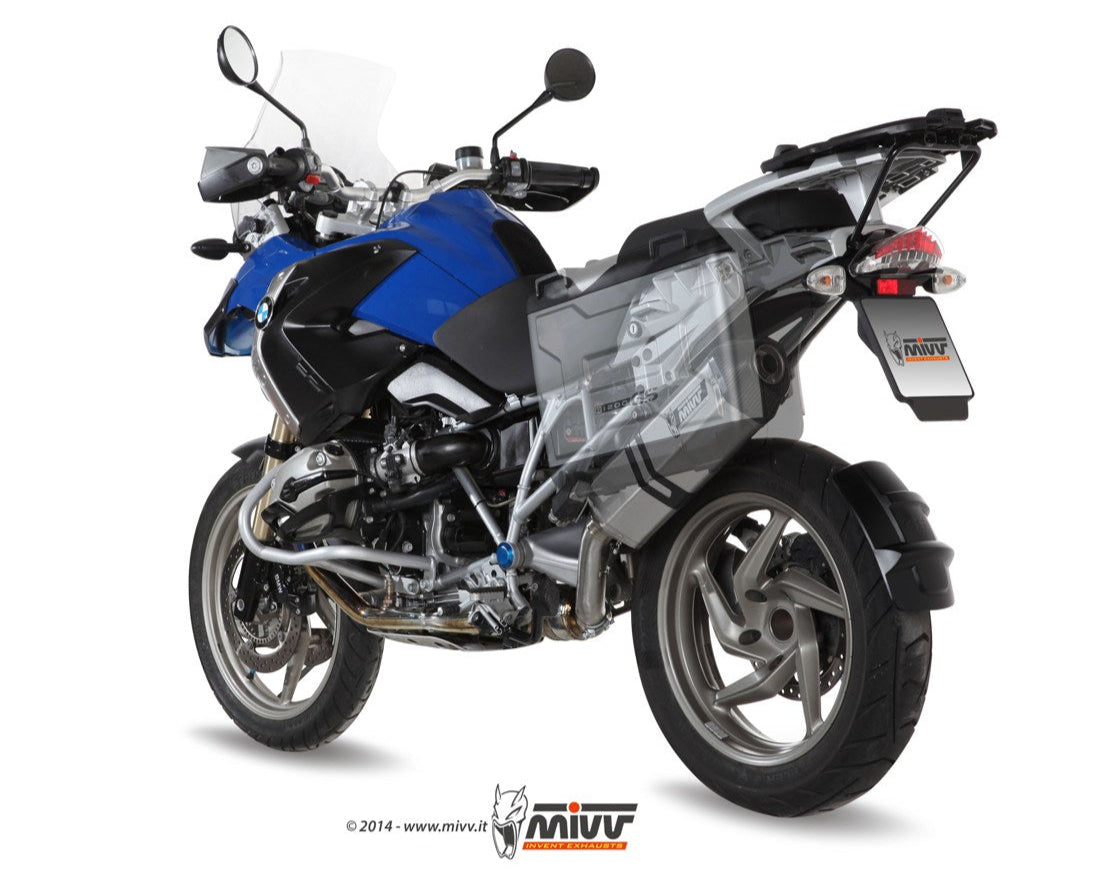 MIVV B.002 BMW R 1200 GS / Adventure (04 / 07) Slip-on Exhaust "Speed Edge" (stainless steel; approved) – Accessories in the 2WheelsHero Motorcycle Aftermarket Accessories and Parts Online Shop
